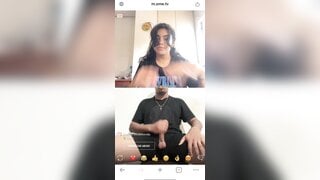 I showed my big dick to the girl from ometv