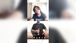 I showed my big dick to the girl from ometv