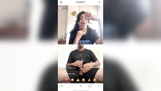 I showed my big dick to the girl from ometv