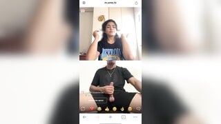 I showed my big dick to the girl from ometv
