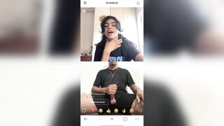 I showed my big dick to the girl from ometv