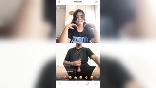 I showed my big dick to the girl from ometv