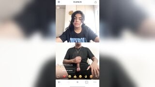 I showed my big dick to the girl from ometv
