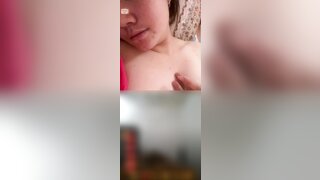 Russian girl show boobs on ometv