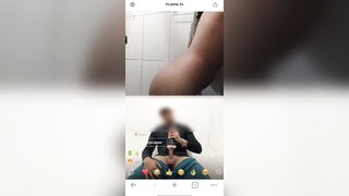 naughty girl from ometv shows off for me and gets cumshot