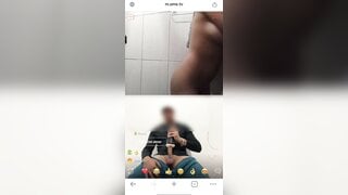 naughty girl from ometv shows off for me and gets cumshot