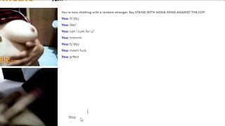 "Can i have that" omegle hottie want my big cock