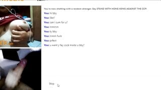 "Can i have that" omegle hottie want my big cock