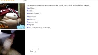 "Can i have that" omegle hottie want my big cock