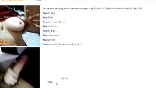 "Can i have that" omegle hottie want my big cock