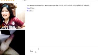 "Can i have that" omegle hottie want my big cock