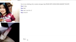 "Can i have that" omegle hottie want my big cock
