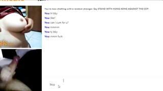 "Can i have that" omegle hottie want my big cock