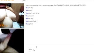"Can i have that" omegle hottie want my big cock