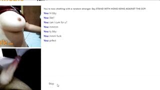 "Can i have that" omegle hottie want my big cock