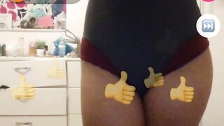 Monkey.app girl showing off her lingerie