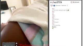 Ebony milf shows everything