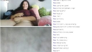 Omegle girl plays innocent but likes it rough