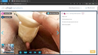 chilean girl in Chatrandom masturbates with me