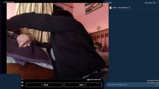 Drunk & High Mexican girl fucks herself