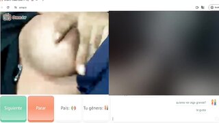 Horny mexican showing nice titties