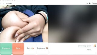 Horny mexican showing nice titties
