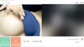 Horny mexican showing nice titties