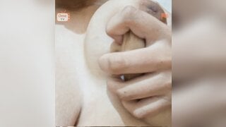 big tits brazilian teen playing herself