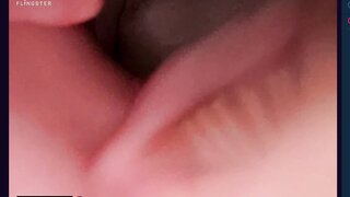 Russian teen show pussy and cum