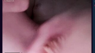 Russian teen show pussy and cum