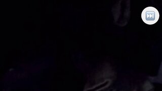Ebony teen flashes great tits on monkey.app