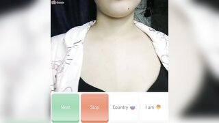 Russian teen flashes tits