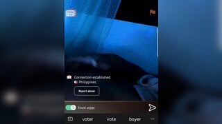 Horny Filipina in disco lights