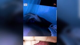 Horny Filipina in disco lights