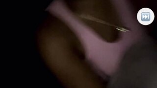 Pretty ebony flashes boobs on monkey.app