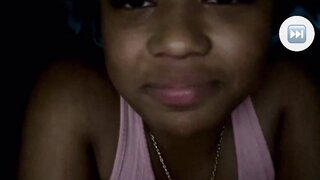 Pretty ebony flashes boobs on monkey.app