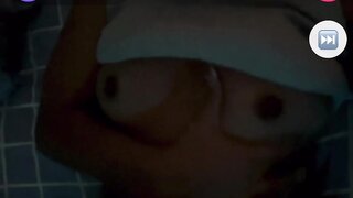 Perfect monkey app girl flashes and masturbates