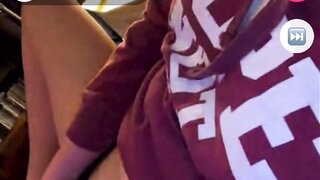 Masturbating through panties on monkey app