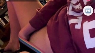 Masturbating through panties on monkey app