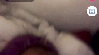 Ebony teen shows boobs and panties on monkey app
