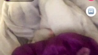 Ebony teen shows boobs and panties on monkey app