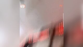 Russian flashes boobs on ometv