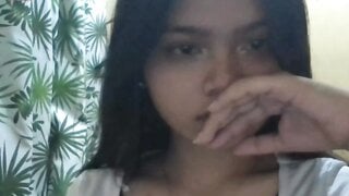 Philippine teen shows tits on OmeTV