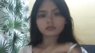 Philippine teen shows tits on OmeTV