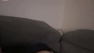German teen shows tits on ometv