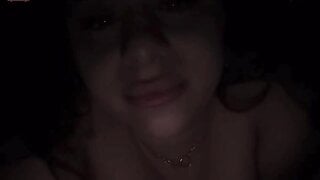 Horny naked girl from Luxembourg sticks out tongue on ometv