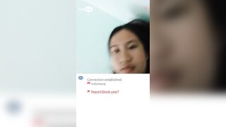 Indonesian Teen Girl shows boobs on ometv