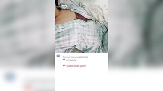 Indonesian Teen Girl shows boobs on ometv