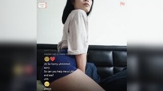 Pretty indonesia girl flashing her body