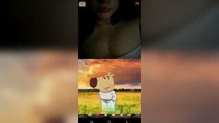 Chilean bitch flashes perfect tits